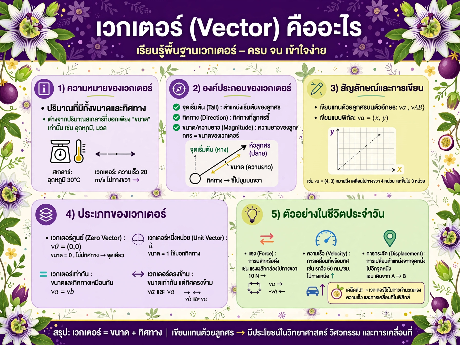 ปกคอร์ส เวกเตอร์ (Vector)