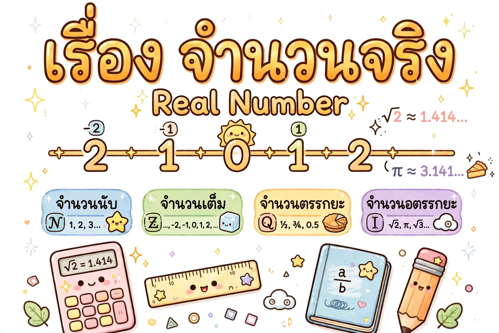 ปกคอร์ส จำนวนจริง (Real Number)